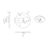 Ceiling Mount - White