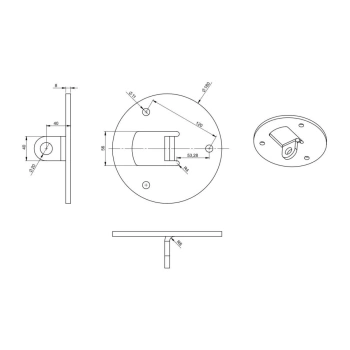 Ceiling Mount - White